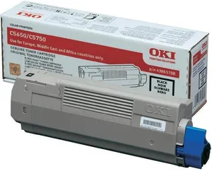 OKI Original Toner 43865708, black, 8000S, OKI C5650, 5750, O